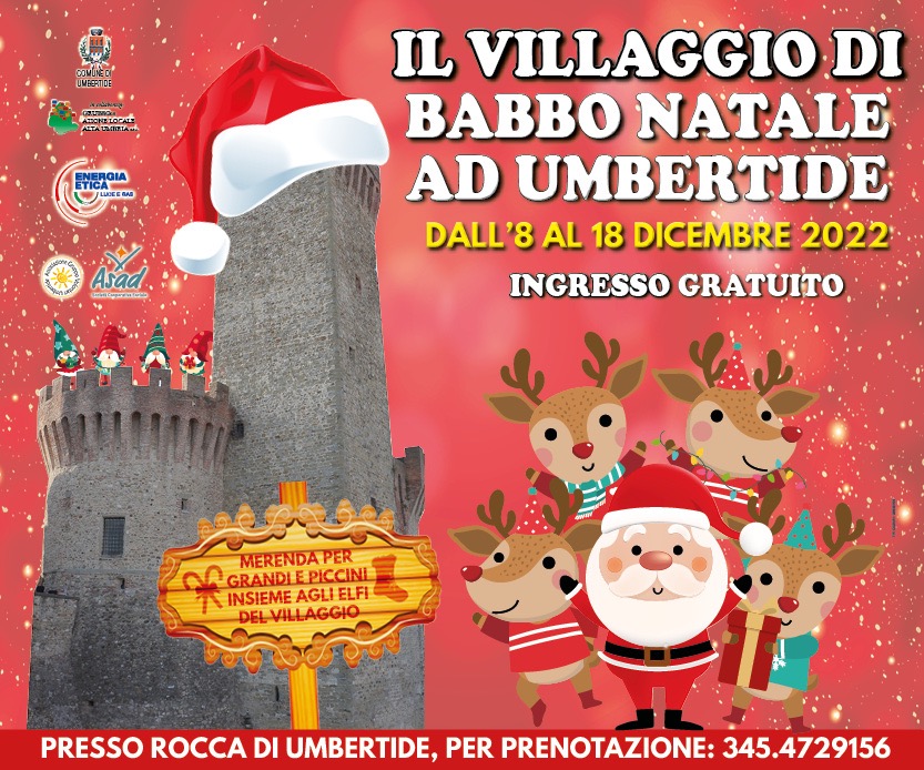 Locandina Villaggio di Babbo Natale 2022