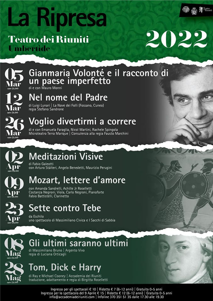 Stagione Teatro dei Riuniti 2022