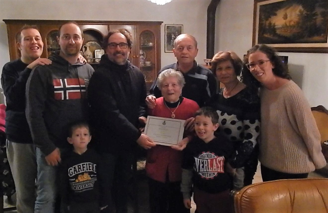 Nel Comune di Umbertide c'è una nuova centenaria, è la signora Bruna Massetti