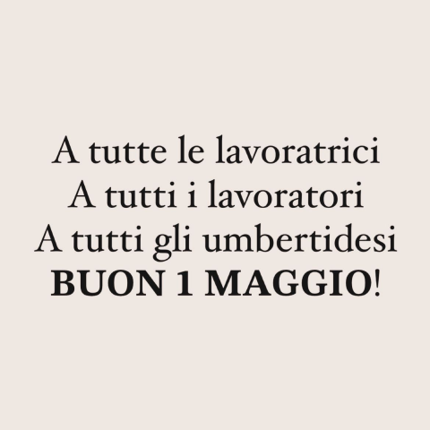 Buon 1° Maggio