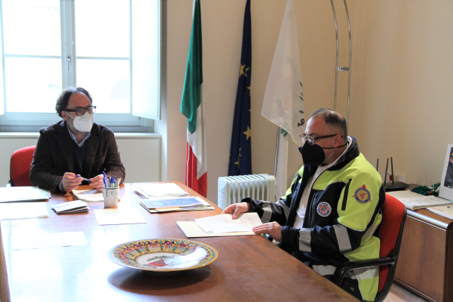 Emergenza Covid, ricevuto dal sindaco Carizia in Comune il Gruppo Comunale di Protezione Civile: “Il vostro aiuto è stato fondamentale. Siete un gruppo coeso, forte e professionale di cui gli umbertidesi vanno fieri”