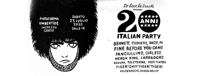 Sabato 23 luglio in Piattaforma va in scena la ventesima edizione dell'Italian Party
