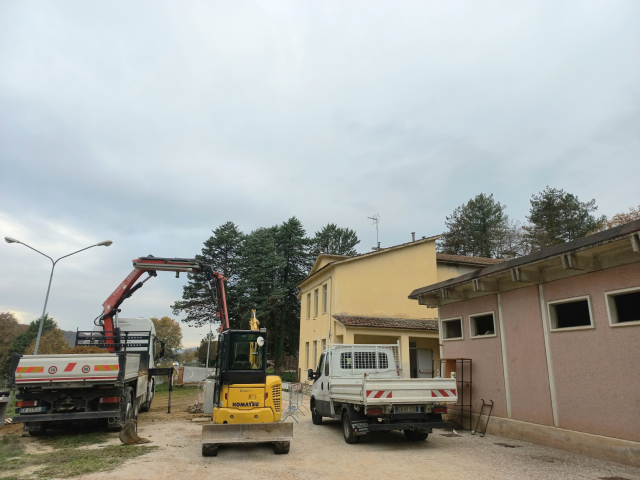 Scuola di Niccone, avviato il cantiere: partiti i lavori 