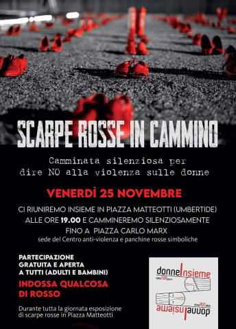 Il 25 novembre una passeggiata silenziosa per dire basta alla violenza sulle donne