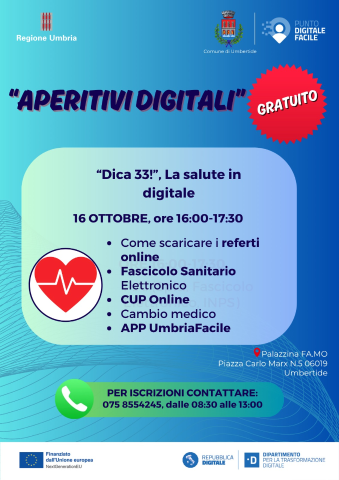 APERITIVI DIGITALI - "DICA 33!", LA SALUTE IN DIGITALE