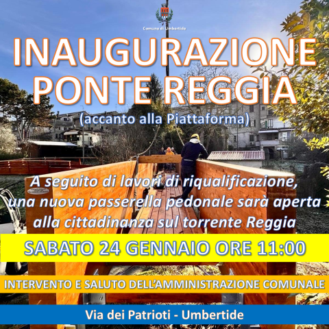 INAUGURAZIONE PONTE REGGIA