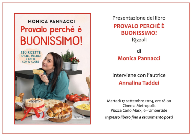 "Provalo perché è buonissimo": Monica Pannacci presenta il suo primo libro