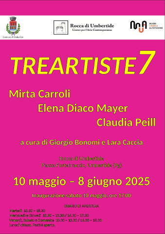 TREARTISTESETTE: LA MOSTRA D'ARTE CONTEMPORANEA CHE SARÀ INAUGURATA SABATO 10 MAGGIO PRESSO LA ROCCA