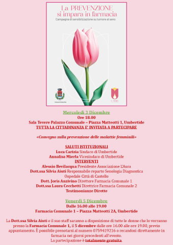 La PREVENZIONE si impara in farmacia