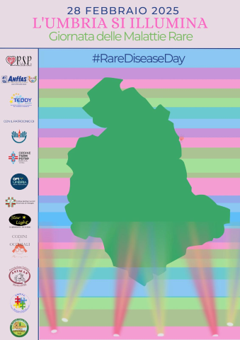 LA ROCCA DI UMBERTIDE SI ILLUMINERA' DI VERDE PER LA GIORNATA MONDIALE DELLE MALATTIE RARE