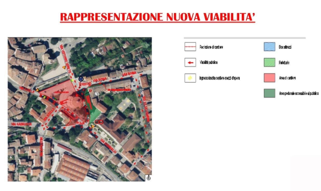MODIFICA DELLA VIABILITÀ PER AVANZAMENTO DEI LAVORI IN PIAZZA MAZZINI