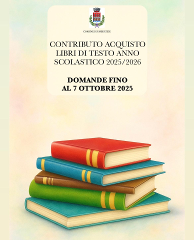 CONTRIBUTO ACQUISTO LIBRI DI TESTO ANNO SCOLASTICO 2025/2026