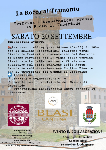 LA ROCCA AL TRAMONTO: TREKKING ED ENOGASTRONOMIA TRA NATURA, STORIA E CULTURA