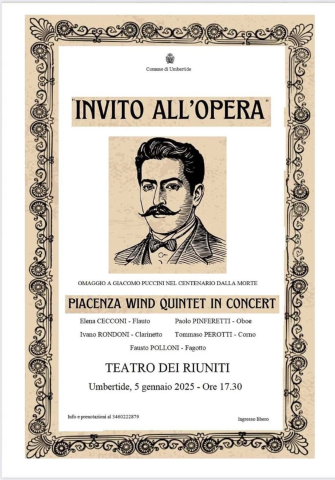 “INVITO ALL'OPERA” CONCERTO DELLA BEFANA - 5 GENNAIO 2025, ORE 17.30