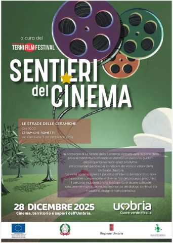 SENTIERI DEL CINEMA - DOMENICA 28 DICEMBRE "LE STRADE DELLA CERAMICA", PRESSO CERAMICHE ROMETTI ORE 10:00