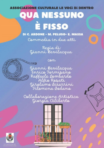 “QUA NESSUNO E' FISSO”: AL TEATRO DEI RIUNITI UNA SERATA DI TEATRO E SOLIDARIETA'