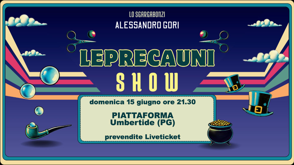 15 giugno. Umbertide. Alessandro Gori Lo Sgargabonzi Locandina