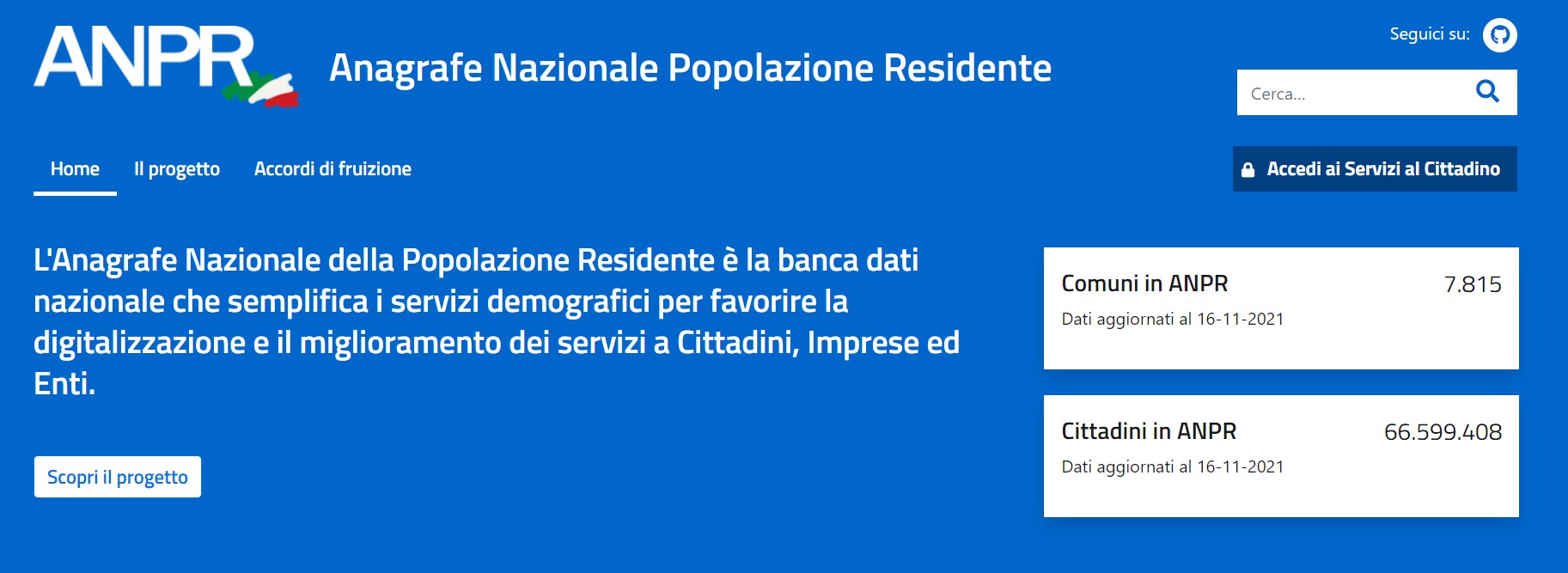 Anpr, certificati anagrafici online e gratuiti per i cittadini