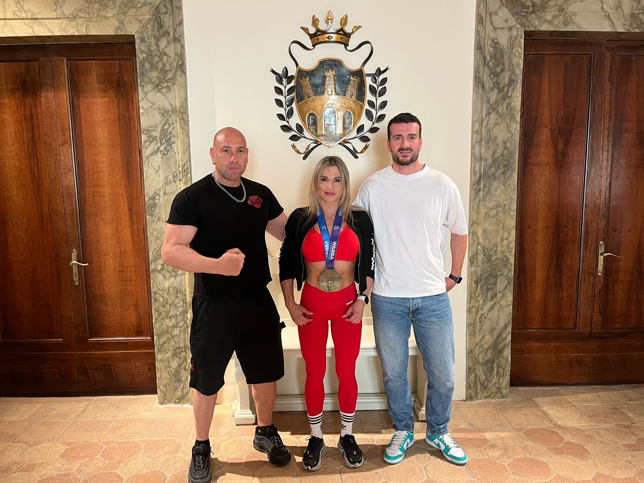 La Body Builder Natalia Arkhipova incontra l'Amministrazione Comunale