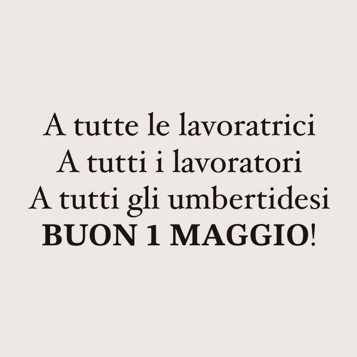 Buon 1° Maggio