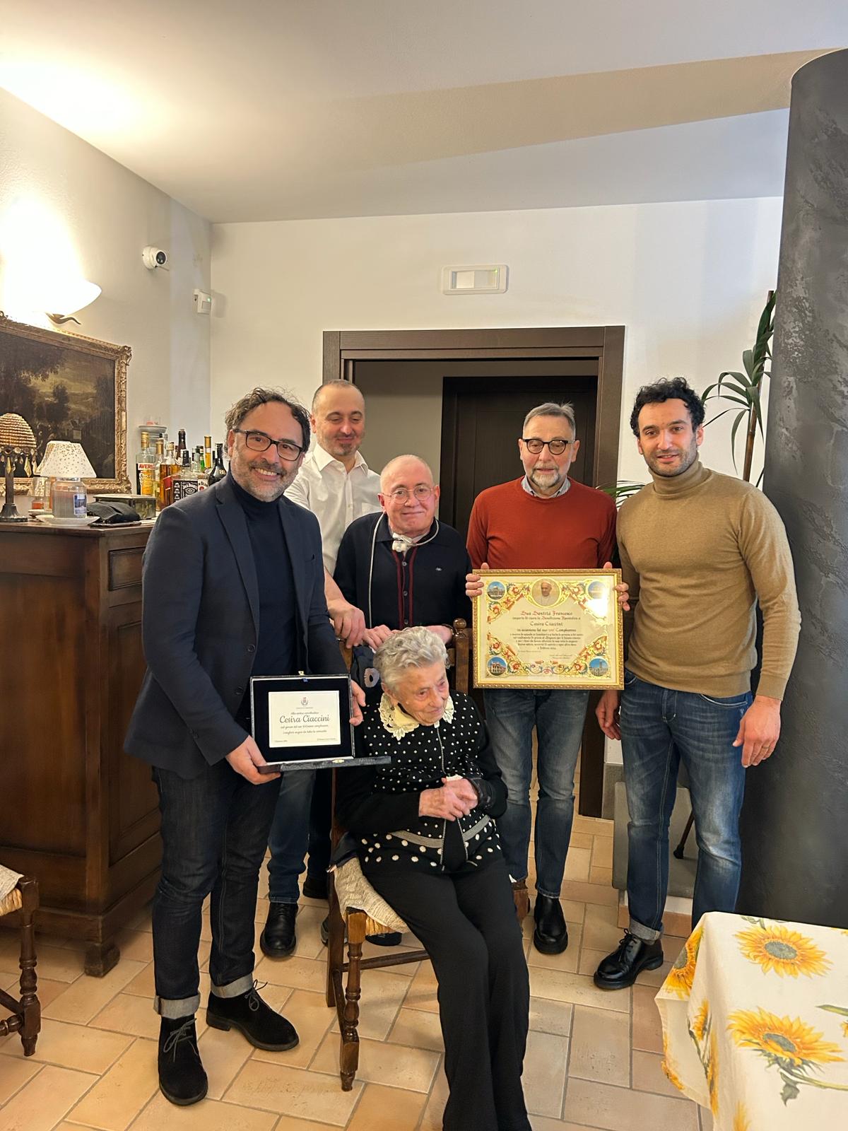 Nel Comune di Umbertide c'è una nuova centenaria, è la signora Cesira Ciaccini