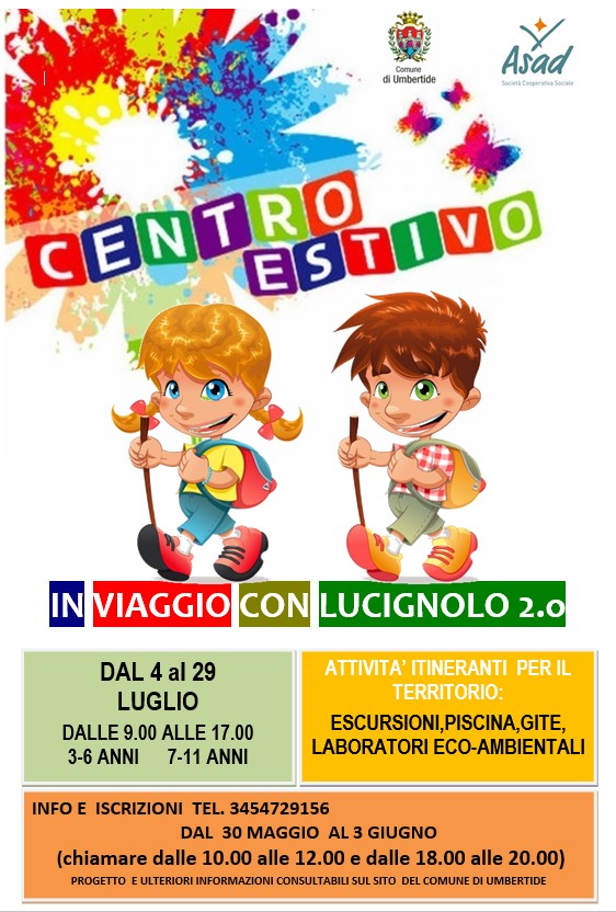 Centro estivo comunale “Lucignolo”, info per le iscrizioni 
