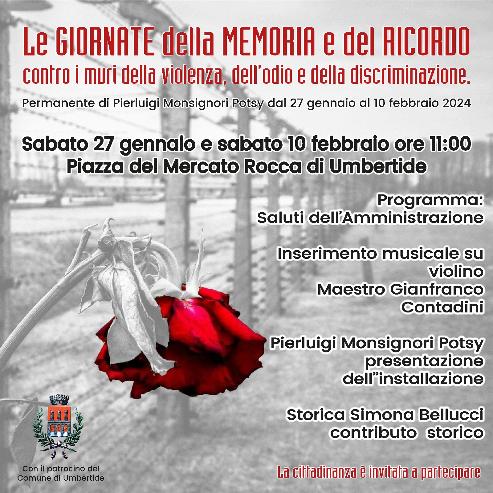 Umbertide celebra la Giornata della Memoria