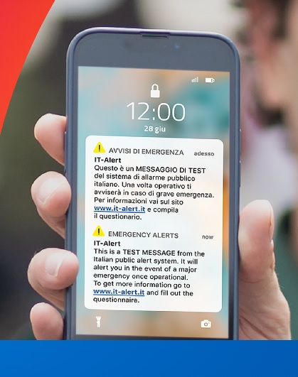 It-alert: al via in umbria il 14 settembre il test del nuovo sistema di allarme pubblico