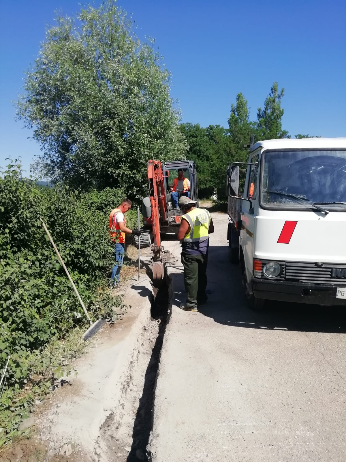 Allaccio all'acquedotto della località di Petrelle, via ai lavori