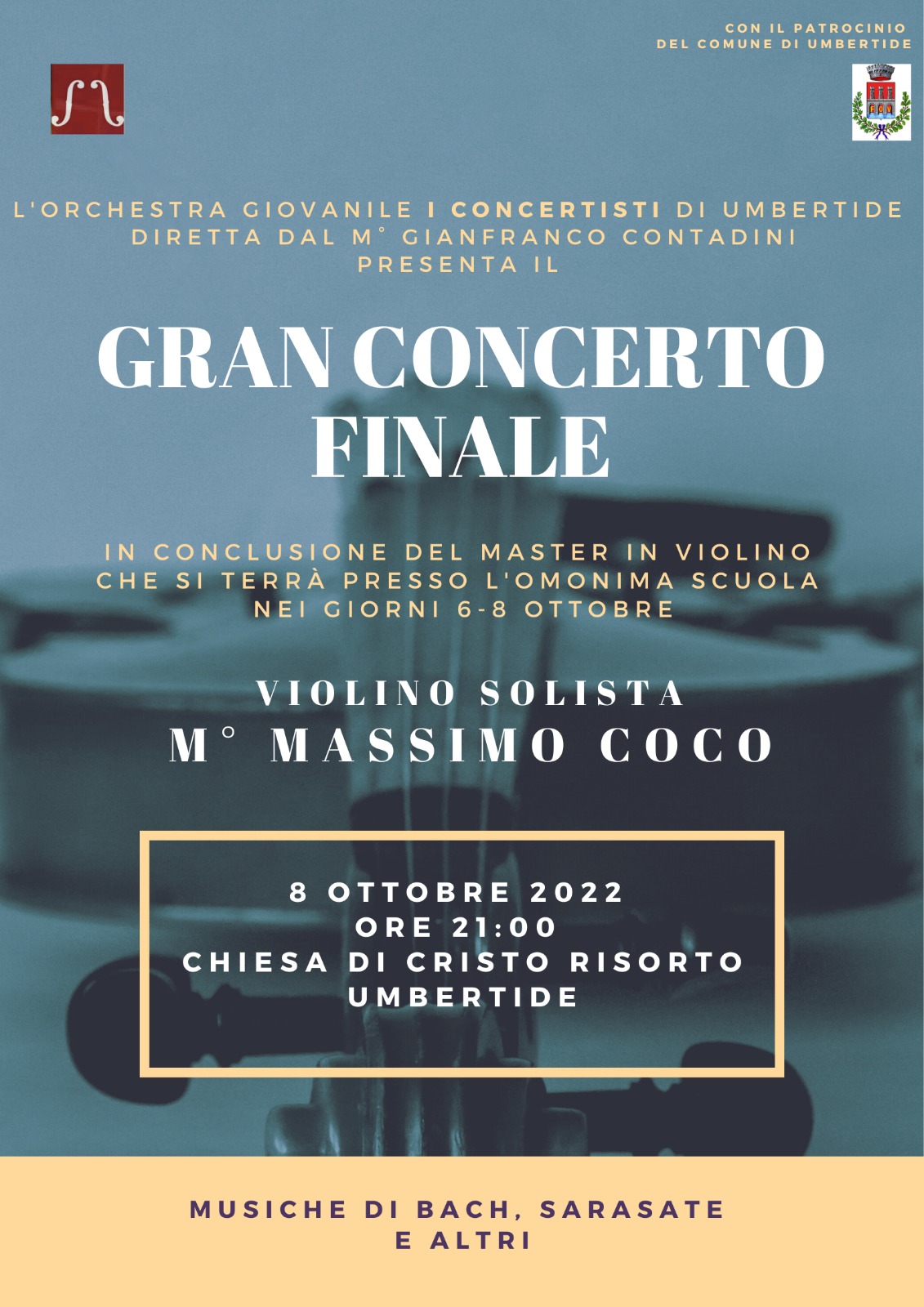 L'8 ottobre “I Concertisti” si esibiscono con il maestro Massimo Coco