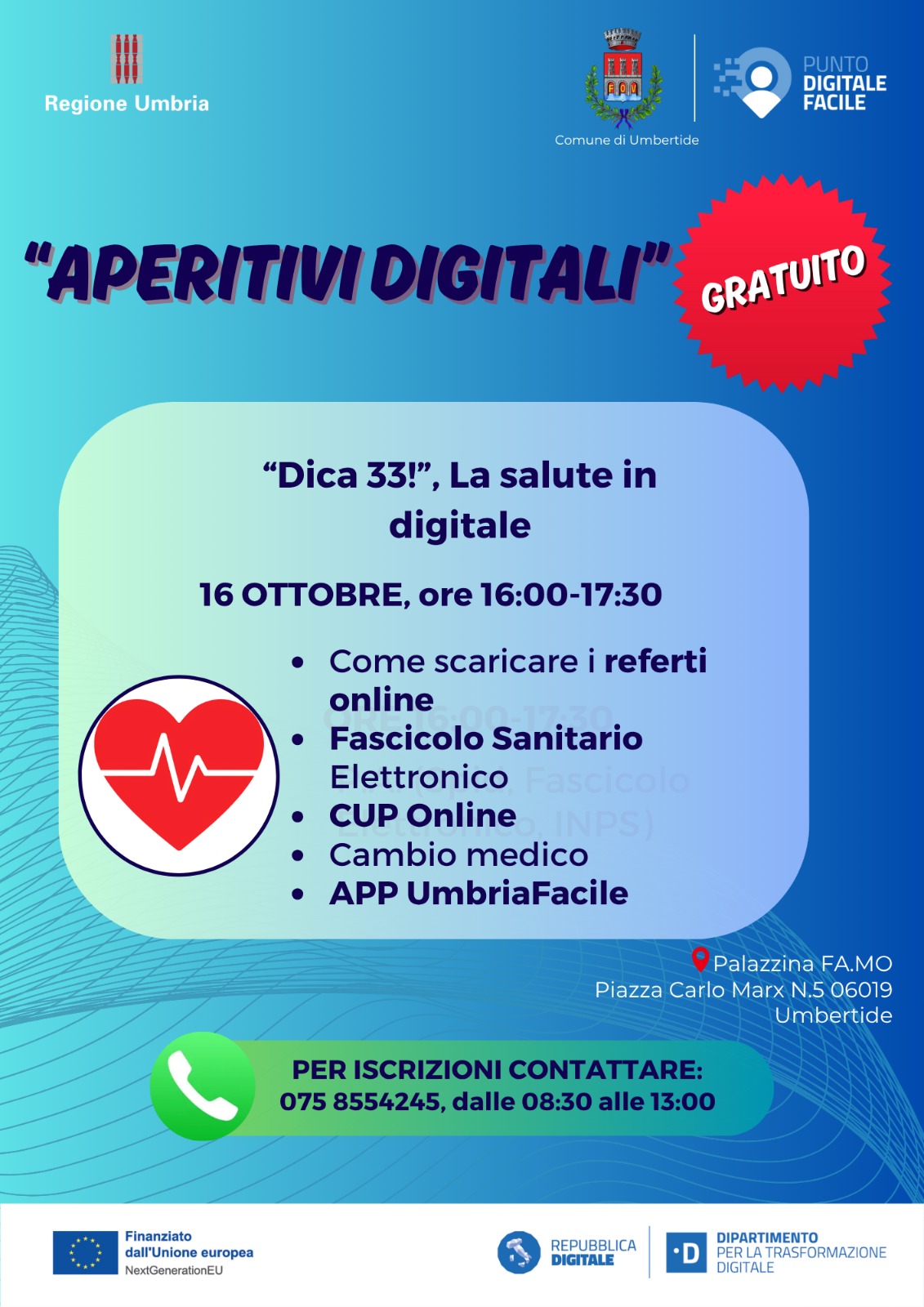 APERITIVI DIGITALI - "DICA 33!", LA SALUTE IN DIGITALE