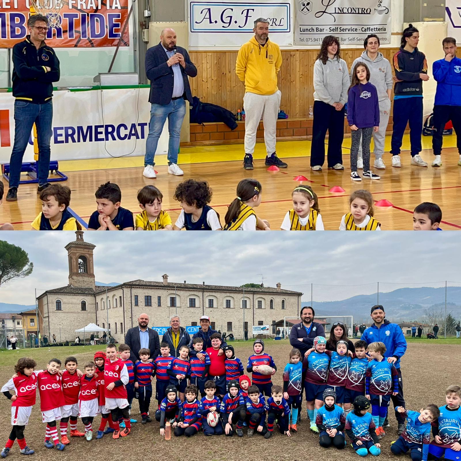 UMBERTIDE, LO SPORT CHE UNISCE: MINIBASKET E MINIRUGBY PROTAGONISTI DI UNA DOMENICA DI COMUNITA' AL PALASTACCINI E AL CAMPO MAURIZIO FERRARI DI SANTA MARIA