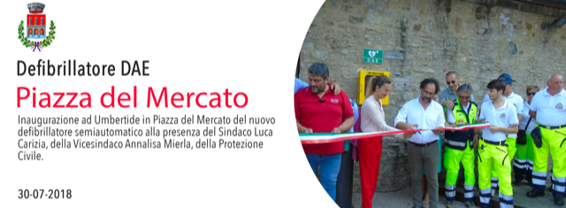 Defibrillatore piazza del Mercato