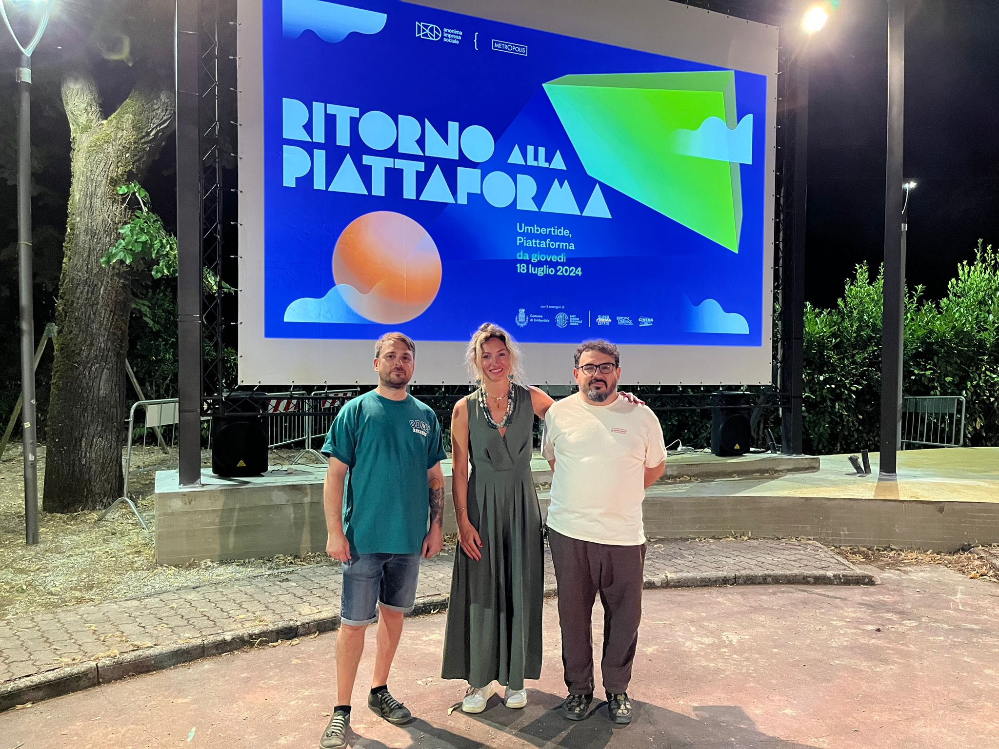 Riapre “La Piattaforma” con il Cinema serale all’aperto