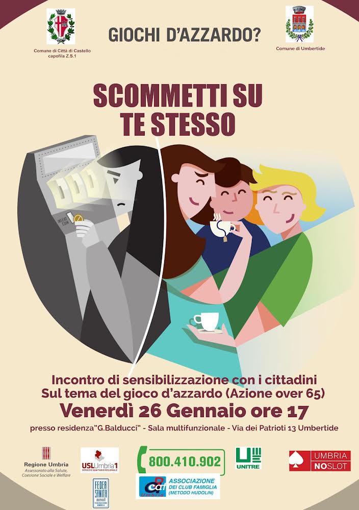 “Scommetti su te stesso” - incontro sulla prevenzione, cura e riabilitazione del disturbo da gioco d’azzardo