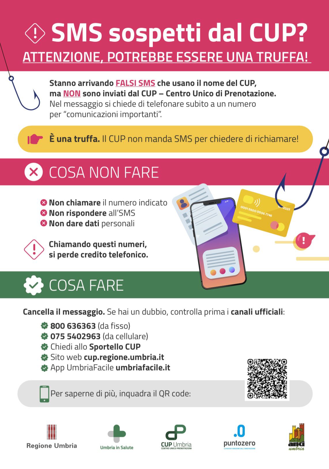 SMS sospetti dal Cup