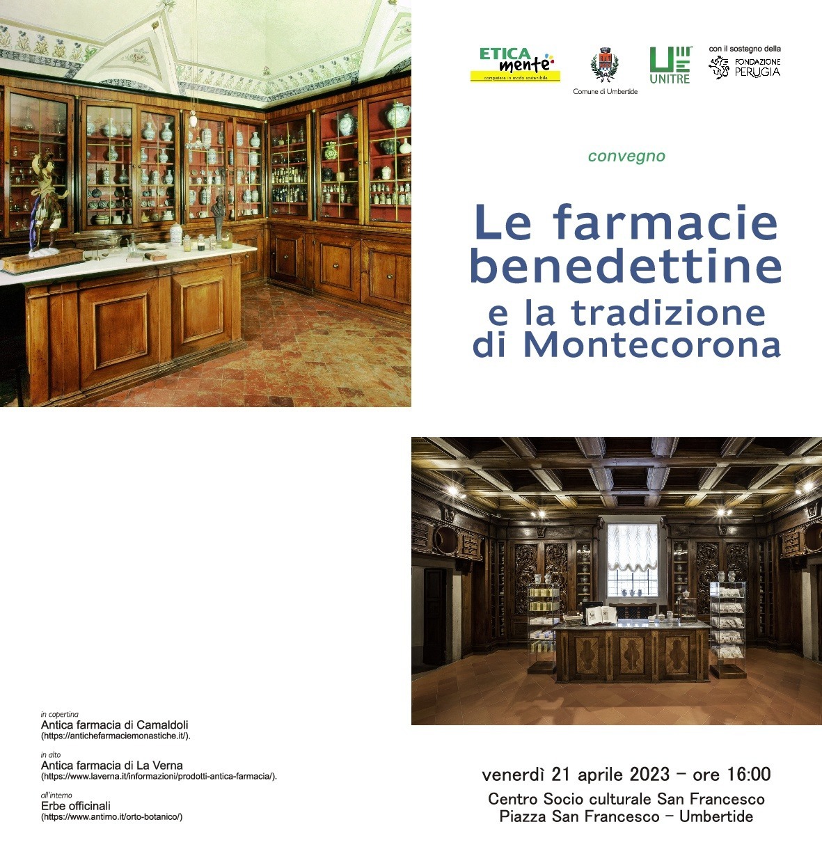 Le farmacie benedettine e la tradizione di Montecorona