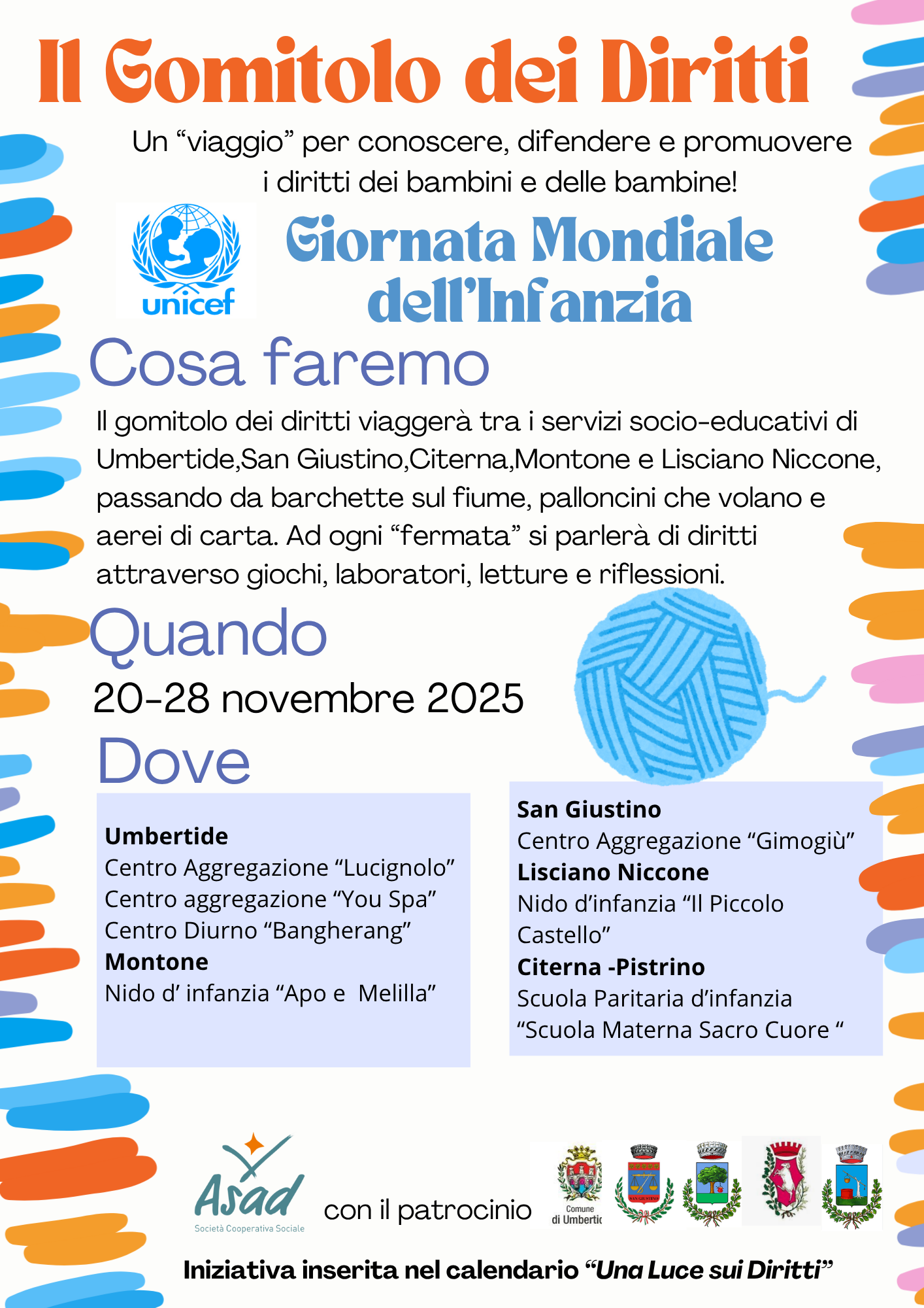 volantino il gomitolo dei diritti definitivo