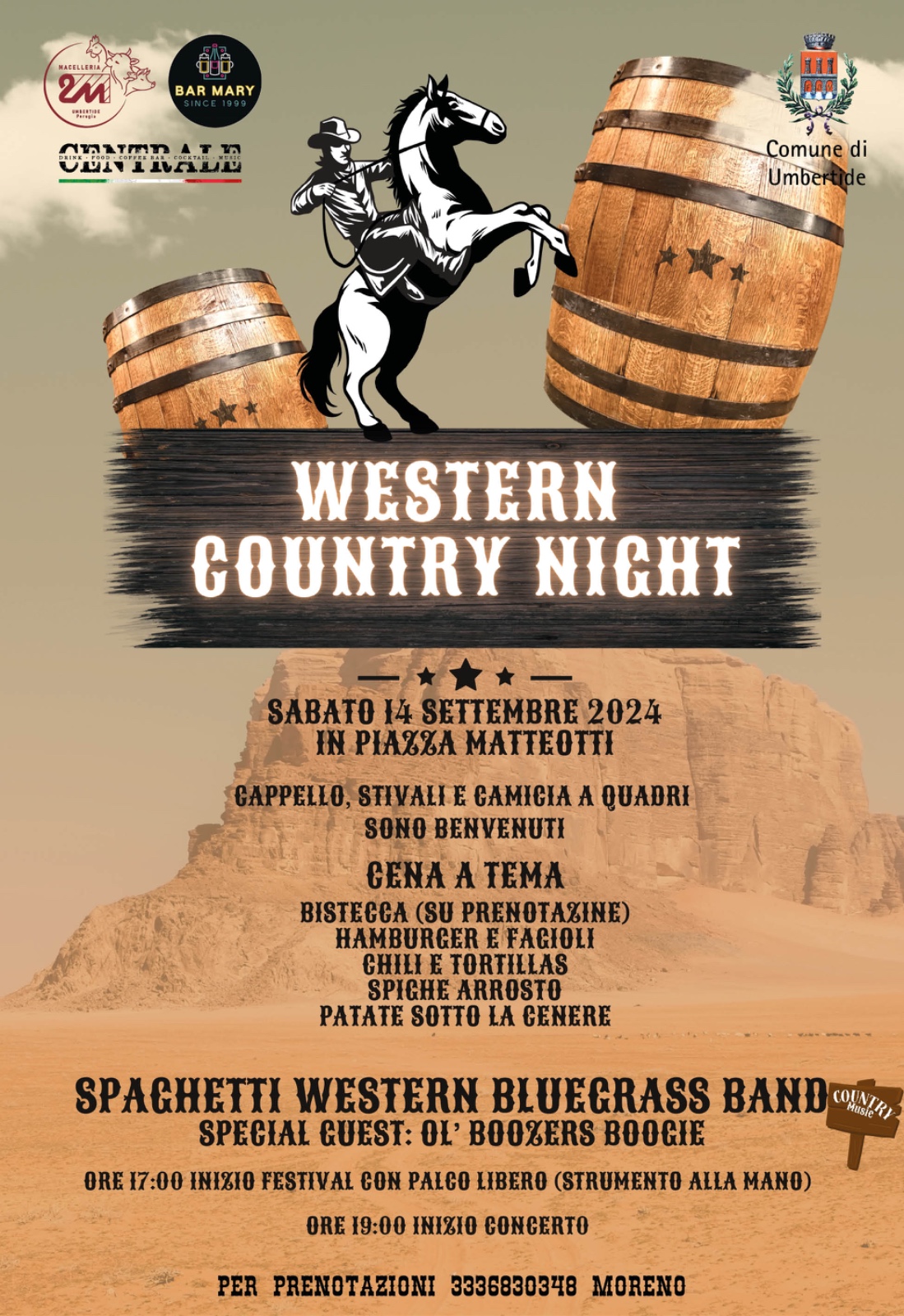 Western Country Night in Piazza Matteotti - Sabato 14 settembre