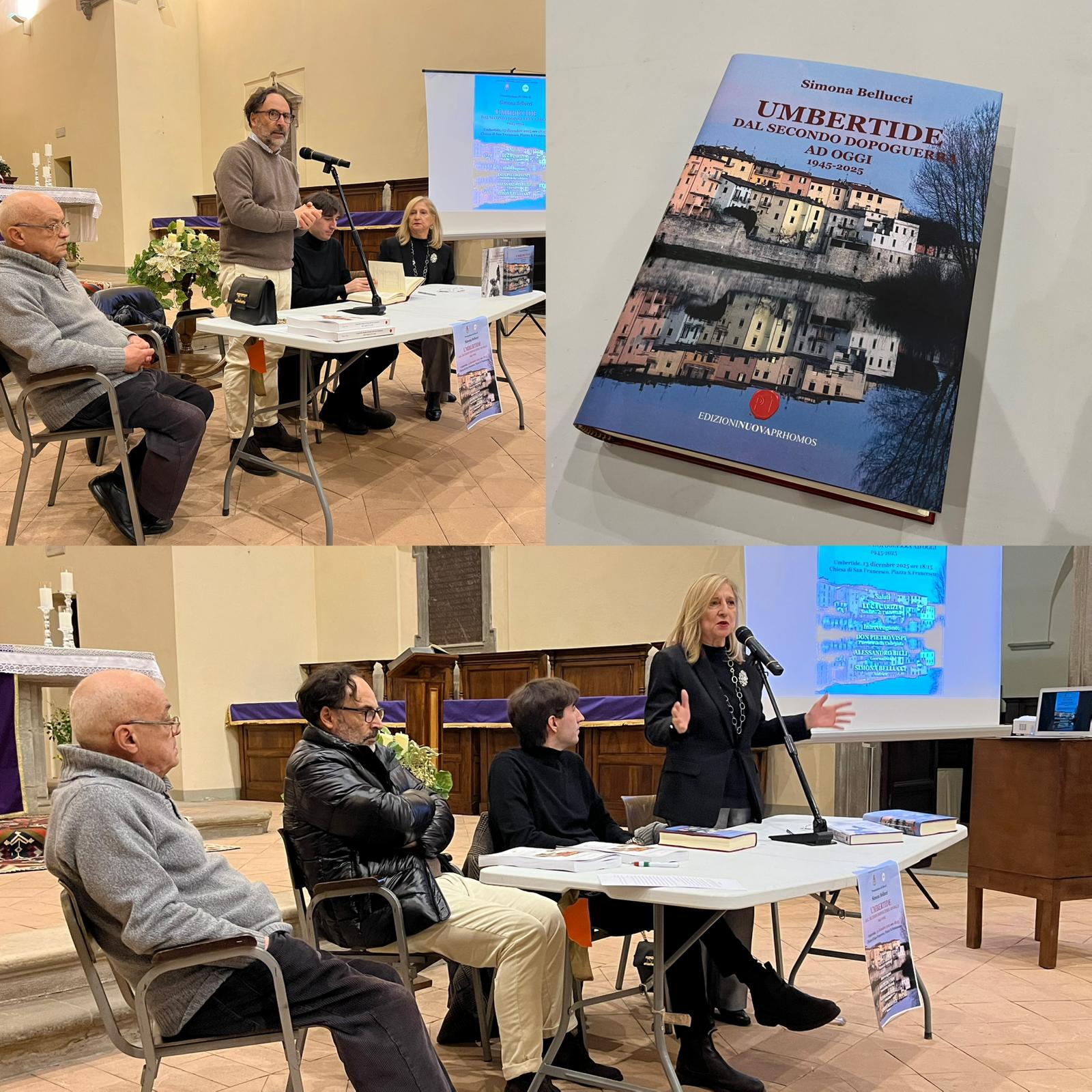 PRESENTATO IL LIBRO “UMBERTIDE DAL SECONDO DOPOGUERRA AD OGGI 1945-2025” PRESSO LA CHIESA DI SAN FRANCESCO