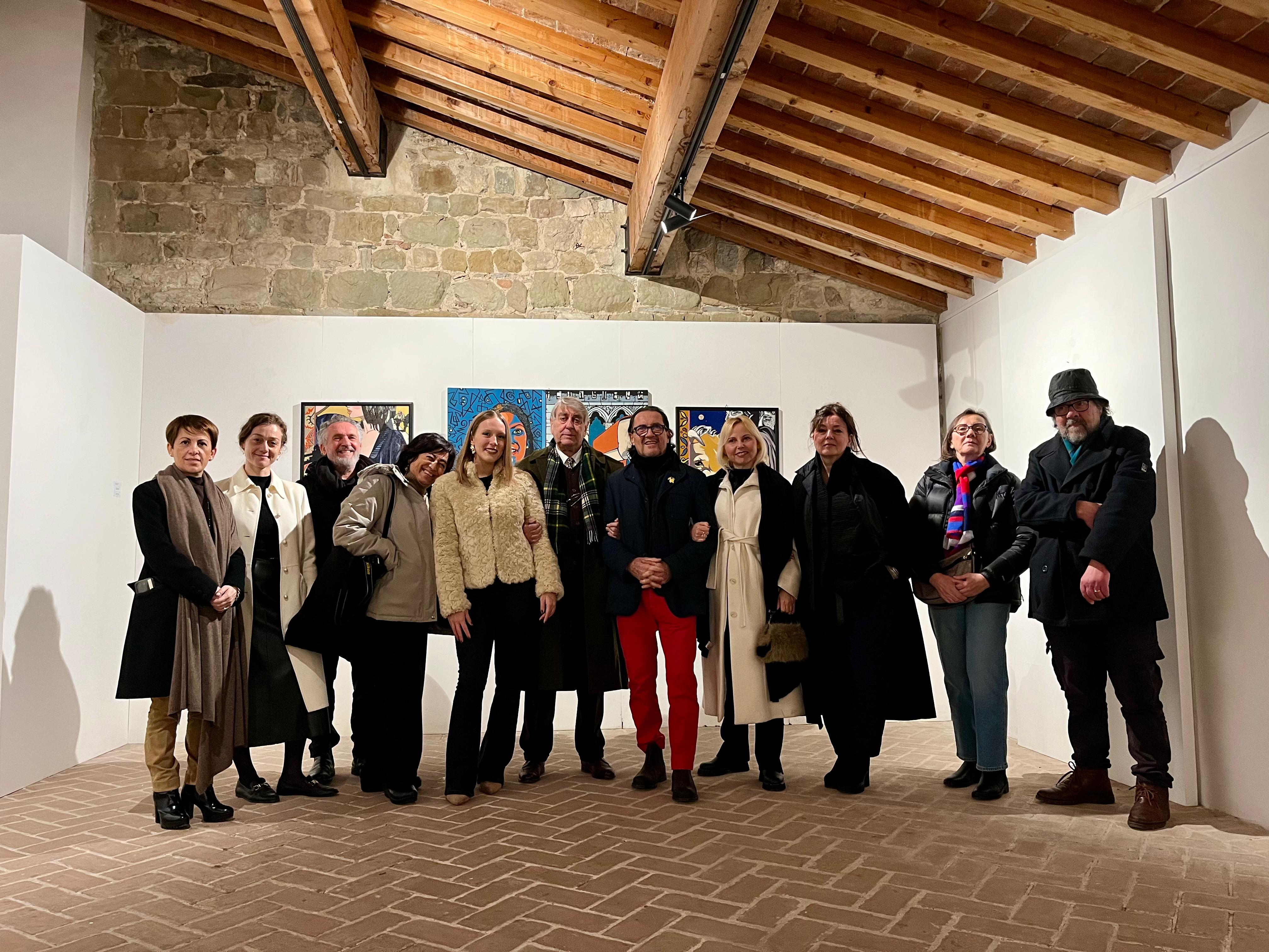 LINEE D’UMBRIA III – GRANDE PARTECIPAZIONE AL VERNISSAGE DI SABATO 6 DICEMBRE, ALLA ROCCA DI UMBERTIDE