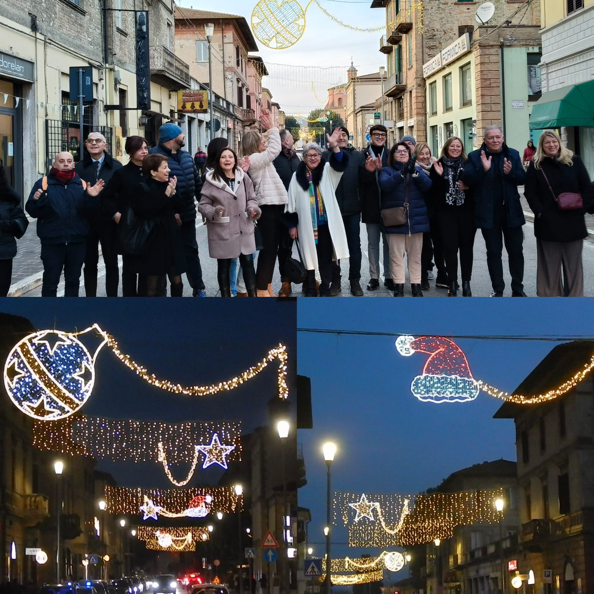 UMBERTIDE BRILLA DI LUCE NATALIZIA: LUMINARIE ACCESE E TAGLIO DEL NASTRO PER IL PRESEPE D’AUTORE
