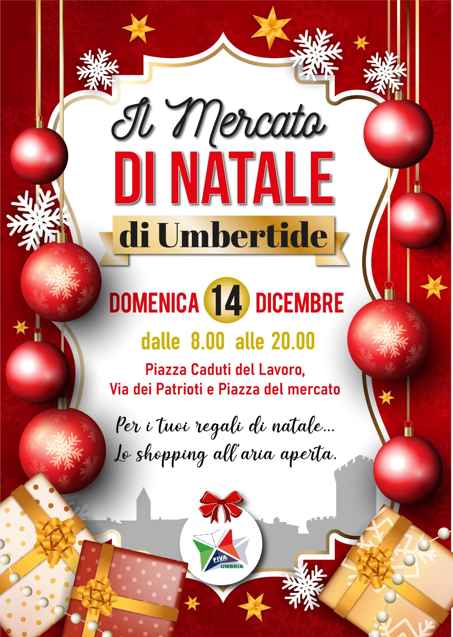 IL MERCATO DI NATALE DI UMBERTIDE - DOMENICA 14 DICEMBRE