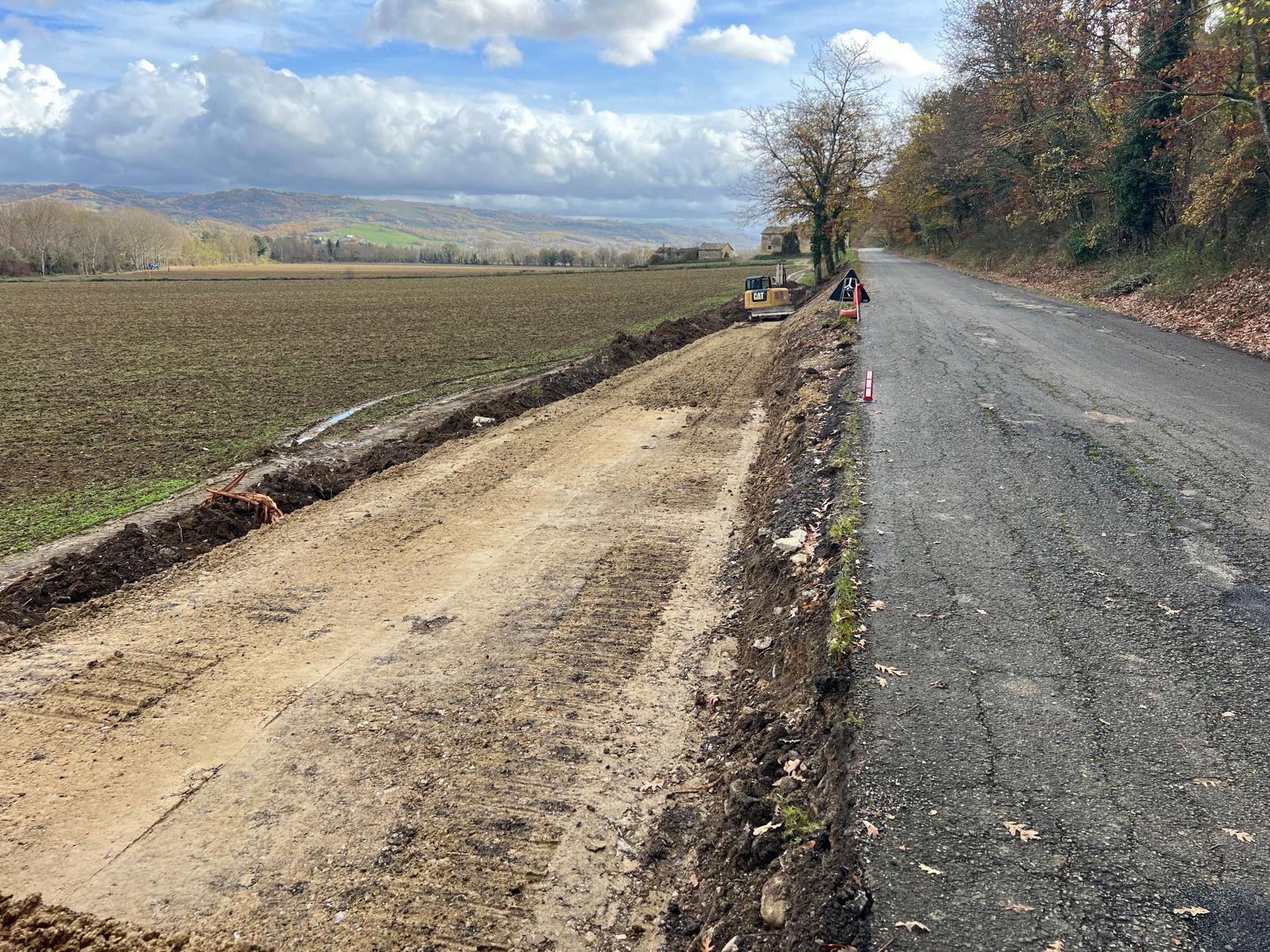 INIZIATI I LAVORI DEL PERCORSO CICLOPEDONALE CHE ANDRA' DAL NUOVO PONTE SUL TEVERE VERSO L'ABBAZIA DI MONTECORONA