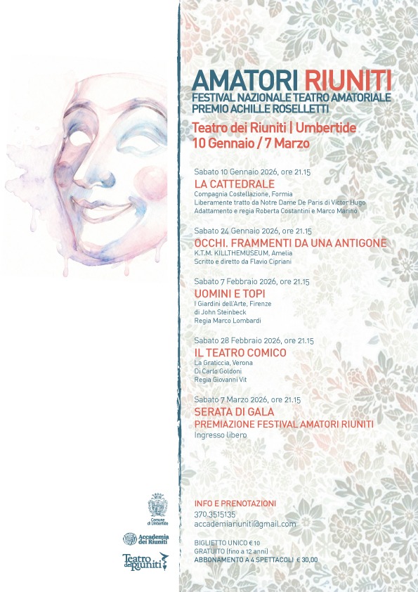 AMATORI RIUNITI - FESTIVAL NAZIONALE TEATRO AMATORIALE PREMIO ACHILLE ROSELLETTI