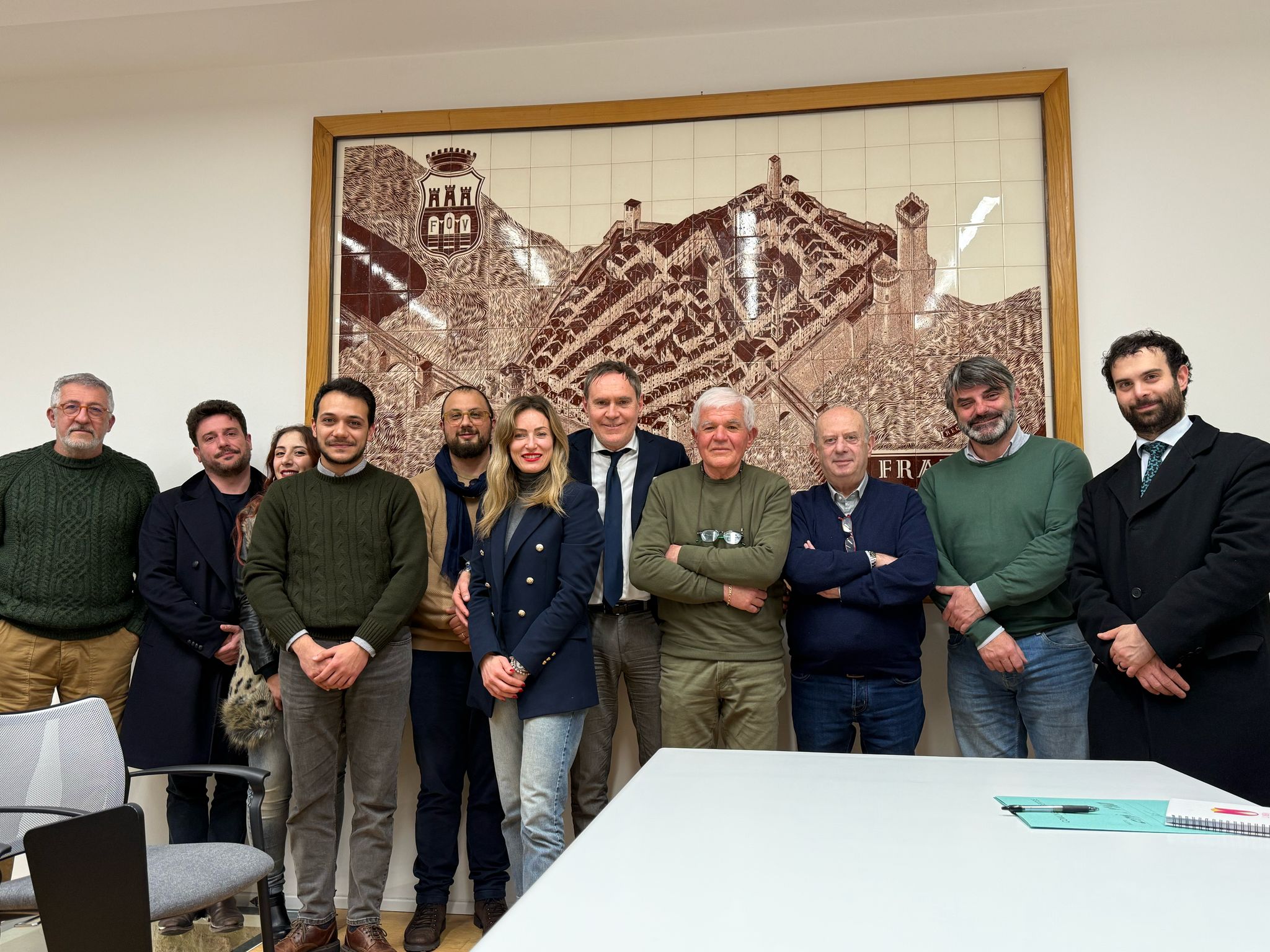 Il Comune di Umbertide ha ospitato il direttivo regionale dell'associazione "Città del Vino"