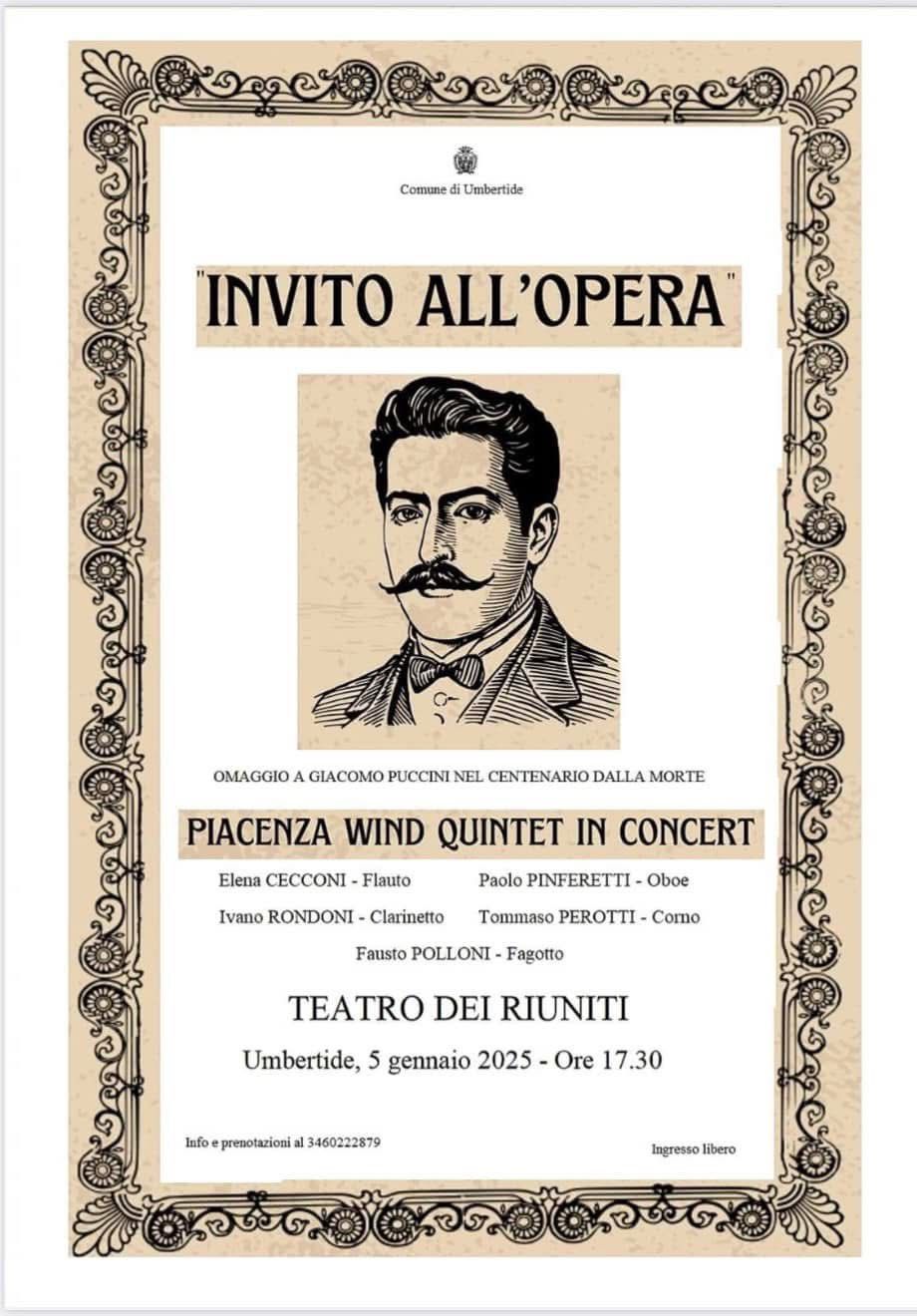 “INVITO ALL'OPERA” CONCERTO DELLA BEFANA - 5 GENNAIO 2025, ORE 17.30