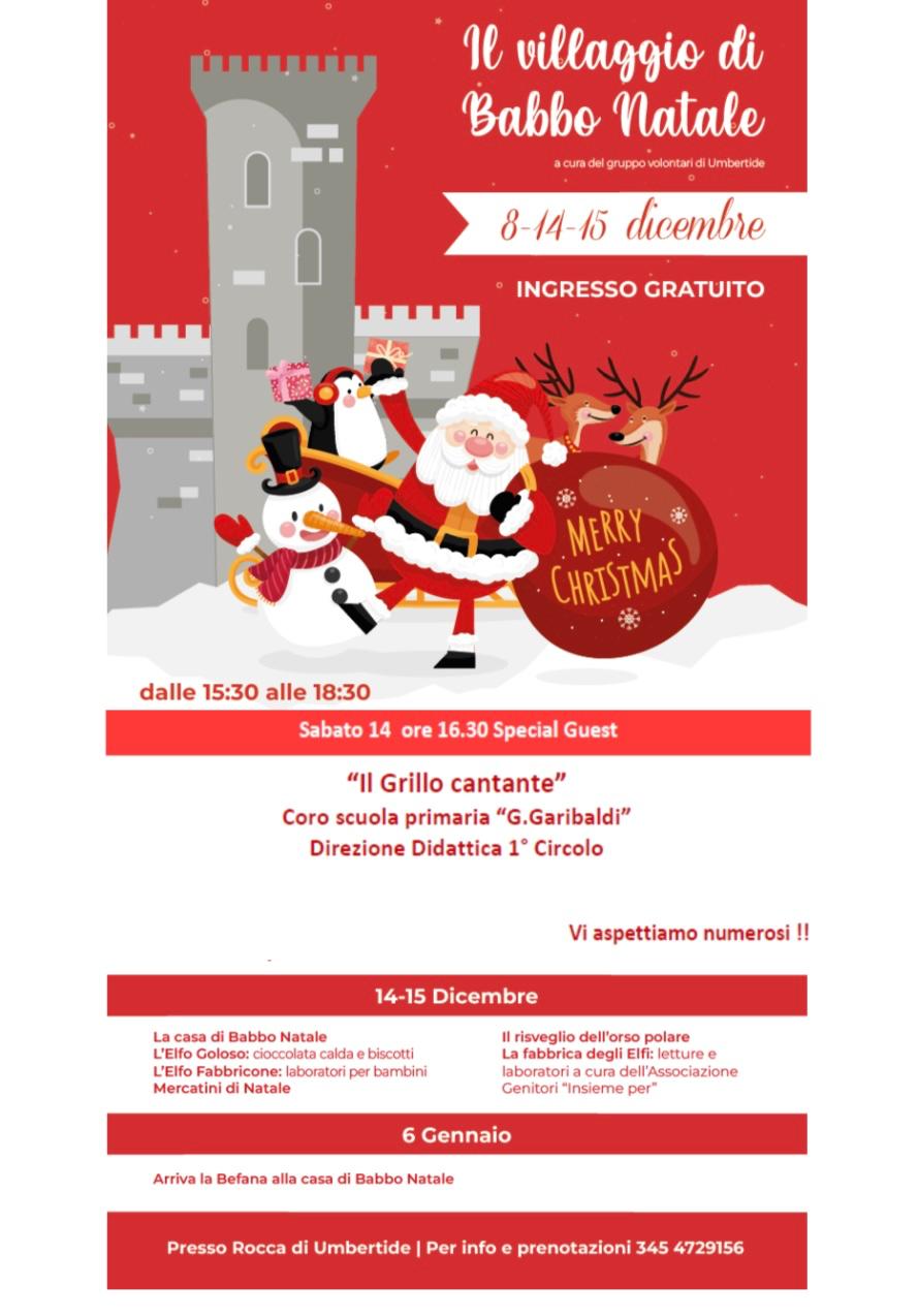 La magia del Natale torna ad Umbertide: Casa di Babbo Natale e oltre 100 alunni protagonisti con il coro "Il Grillo Cantante"