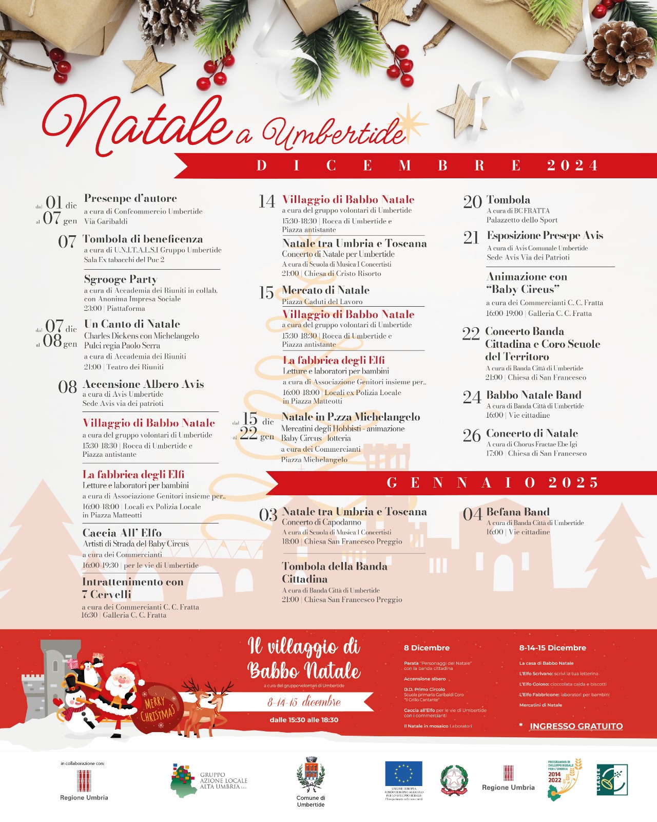 Presentato il programma “Natale a Umbertide”