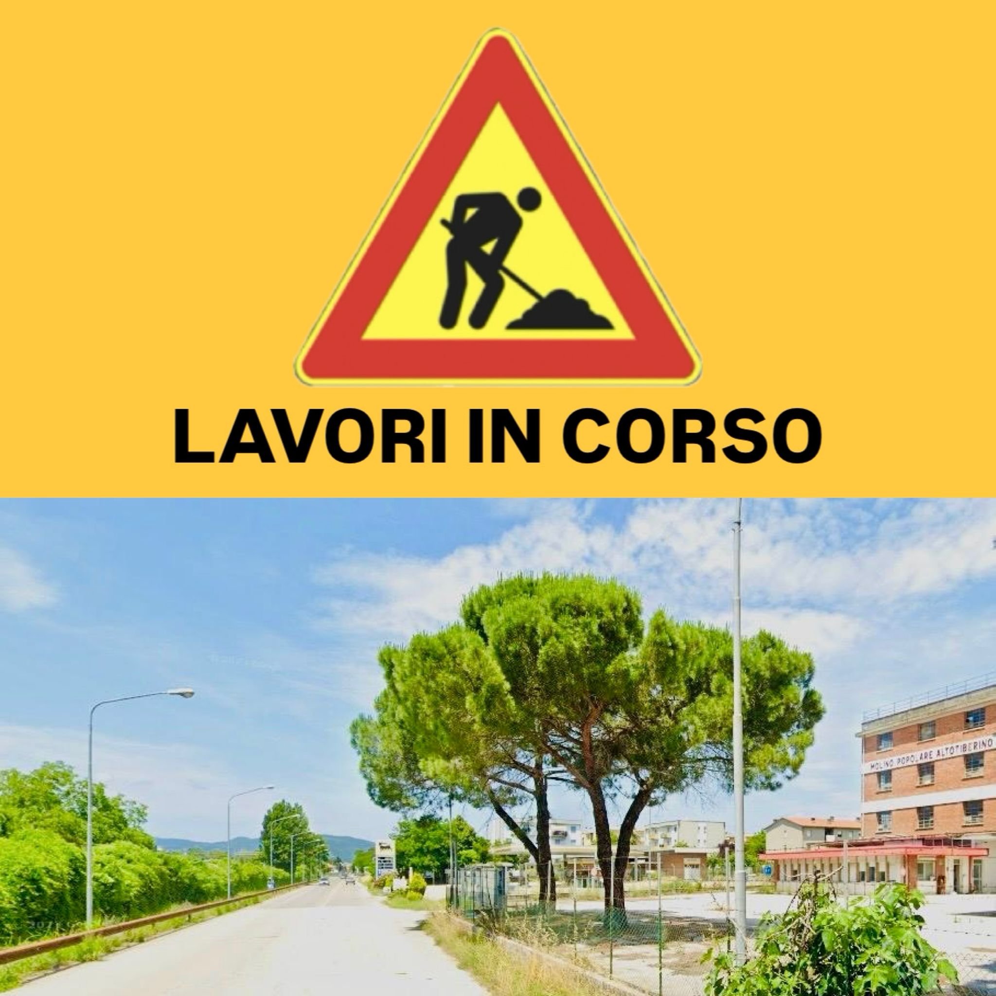 Al via i lavori per la nuova rotatoria sulla S.S. Tiberina